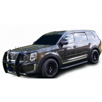 Black Horse Offroad Running Board Aluminum Stationary Black - PRK376BK-7
