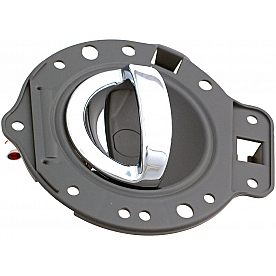 Help! By Dorman Interior Door Handle - Paddle OEM Gray Housing With Silver Lever Single - 84087