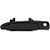 Help! By Dorman Exterior Door Handle - Plastic Black Single - 90718
