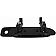 Help! By Dorman Exterior Door Handle - Plastic Black Single - 90718