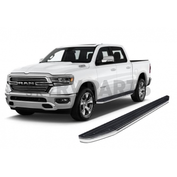 Black Horse Offroad Running Board Aluminum Stationary Black - PRR279-2