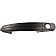 Help! By Dorman Exterior Door Handle - Plastic Black Single - 90737