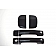 TFP (International Trim) Exterior Door Handle Cover - Black ABS Plastic - 16911BDHI