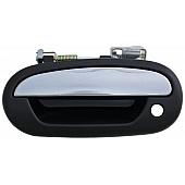 Help! By Dorman Exterior Door Handle - Plastic Silver Lever And Black Housing Single - 90670