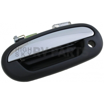 Help! By Dorman Exterior Door Handle - Plastic Silver Lever And Black Housing Single - 90670-2