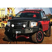 Fab Fours Bumper Premium 1-Piece Design Steel Black - FF09H19511