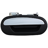 Help! By Dorman Exterior Door Handle - Plastic Silver Lever And Black Housing Single - 90677