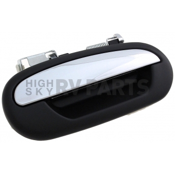 Help! By Dorman Exterior Door Handle - Plastic Silver Lever And Black Housing Single - 90677-2