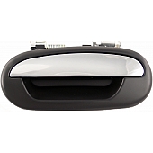 Help! By Dorman Exterior Door Handle - Plastic Silver Lever And Black Housing Single - 90678
