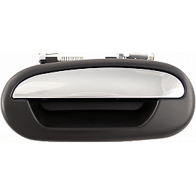Help! By Dorman Exterior Door Handle - Plastic Silver Lever And Black Housing Single - 90678