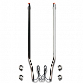Bores Bumper Guide With LED Amber Light Stainless Steel Set Of 2 - 731514