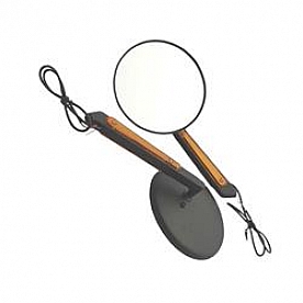 CIPA USA Exterior Mirror Round  Black Set Of 2 - 01908