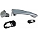 Help! By Dorman Exterior Door Handle - Plastic Silver Single - 95134
