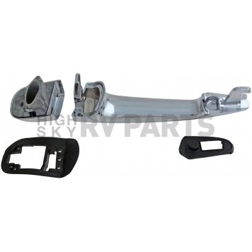 Help! By Dorman Exterior Door Handle - Plastic Silver Single - 95134-1