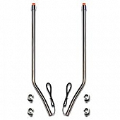 Phoenix USA Bumper Guide LED Light/ Turn Signal Indicator Tip Silver Set Of 2 - 728410