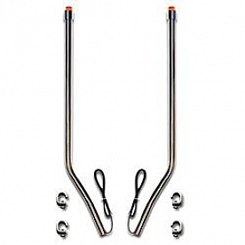 Phoenix USA Bumper Guide LED Light/ Turn Signal Indicator Tip Silver Set Of 2 - 728410