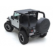 Smittybilt Duster Deck Cover - Covers Rear Cargo Area Vinyl Denim Spice - 761017