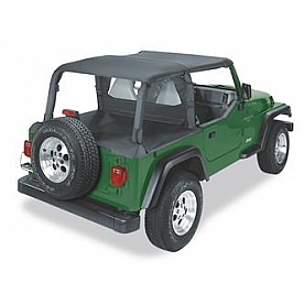 Pavements Ends Duster Deck Cover - Covers Rear Cargo Area Fabric Black Denim - 4180515