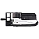 Help! By Dorman Interior Door Handle - Plastic Black Housing With Silver Lever Single - 83940