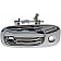 Help! By Dorman Exterior Door Handle - Plastic Silver Single - 91058