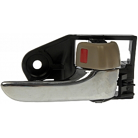 Help! By Dorman Interior Door Handle - Plastic Silver Lever And Beige Knob Single - 81241