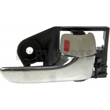 Help! By Dorman Interior Door Handle - Plastic Black Housing With Silver Lever And Light Gray Knob Single - 81242