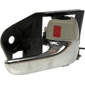 Help! By Dorman Interior Door Handle - Plastic Black Housing With Silver Lever And Light Gray Knob Single - 81242-2