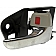 Help! By Dorman Interior Door Handle - Plastic Black Housing With Silver Lever And Light Gray Knob Single - 81242