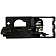 Help! By Dorman Interior Door Handle - Lever Plastic Gray Single - 81148