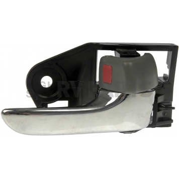 Help! By Dorman Interior Door Handle - Plastic Black Housing With Silver Lever And Gray Knob Single - 81243