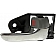 Help! By Dorman Interior Door Handle - Plastic Black Housing With Silver Lever And Gray Knob Single - 81243