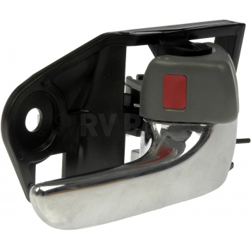 Help! By Dorman Interior Door Handle - Plastic Black Housing With Silver Lever And Gray Knob Single - 81243-2