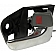 Help! By Dorman Interior Door Handle - Plastic Black Housing With Silver Lever And Gray Knob Single - 81243