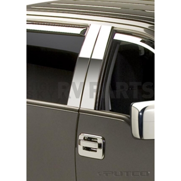 Putco Body Pillar Cover - Polished Stainless Steel Silver Set of 4 - 402601-1