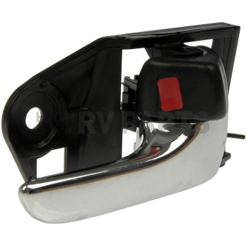 Help! By Dorman Interior Door Handle - Plastic Black Housing With Silver Lever And Black Knob Single - 81244-2