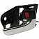 Help! By Dorman Interior Door Handle - Plastic Black Housing With Silver Lever And Black Knob Single - 81244