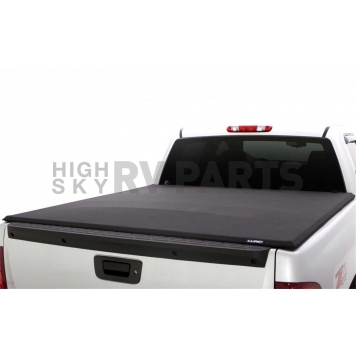Lund International Tonneau Cover Soft Folding Black Matte Canvas/ Twill Weaved Fabric - 958114