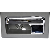 Help! By Dorman Interior Door Handle - Lever Plastic Gray Housing With Silver Lever Single - 90826