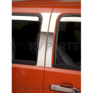 Putco Body Pillar Cover - Polished Stainless Steel Silver Set of 4 - 402607-2
