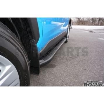 Romik USA Running Board Black Powder Coated Aluminum Stationary - 61727419-2
