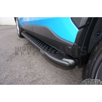 Romik USA Running Board Black Powder Coated Aluminum Stationary - 61727419-3