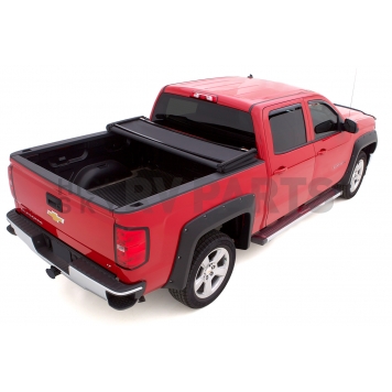 Lund International Tonneau Cover Soft Folding Black Matte Canvas/ Twill Weaved Fabric - 958122-1
