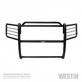 Westin Automotive Grille Guard 1-1/2 Inch Black Powder Coated Steel - 400145
