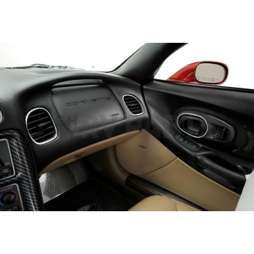American Car Craft Interior Door Handle Cover - Silver Stainless Steel Set Of 2 - 031038-1