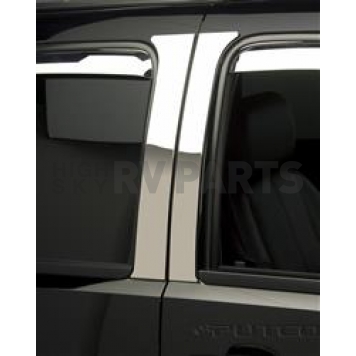 Putco Body Pillar Cover - Polished Stainless Steel Silver Set of 4 - 402670