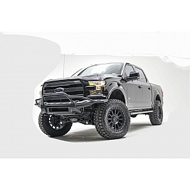 Fab Fours Bumper Premium 1-Piece Design Steel Black - FF15D32721