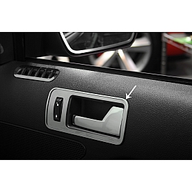American Car Craft Interior Door Handle Cover - Silver Stainless Steel Set Of 2 - 271017