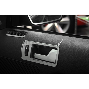 American Car Craft Interior Door Handle Cover - Silver Stainless Steel Set Of 2 - 271017