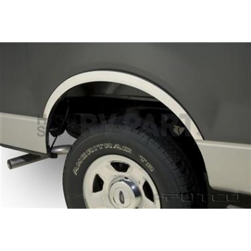 Putco Fender Trim - 1/2 Wheel Well Stainless Steel Polished - 97220