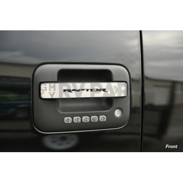 American Car Craft Exterior Door Handle Cover - Silver Center Section Stainless Steel - 772014